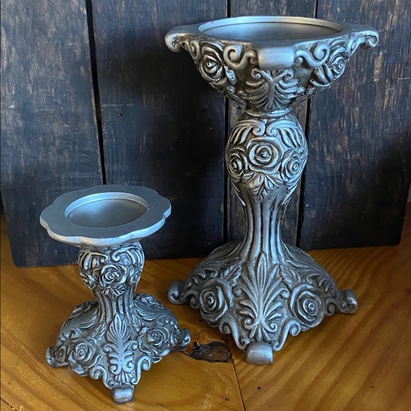 Other - NWT Victorian pillar Candle Holders